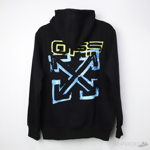 Off-White Black Turquoise Hoodie